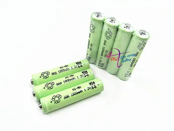 4-20PCS 10450 1,2 V 1800MAH Baterija 1800mAh Realno Kapaciteto NiMh AAA Baterije Set s 1000 Cikel za LED Svetilka