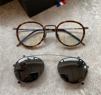 New york blagovne znamke thom Očala okvirji Recept, sončna očala moški ženske optiacl eye glasses posnetek sončna očala z original škatlo
