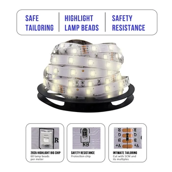 LED-light-emitting diode, lepilni trak razsvetljavo delo svetlobe pas prilagodljiv vodotesno svetilko 10 m 12 v LED trakovi
