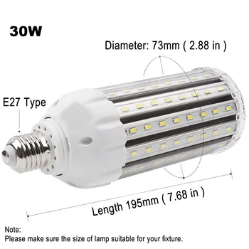 Visoko ro s koncesijo RA 95+ LED Žarnica 100-130lm/W AC85V-265V E27 LED Corn Lučka Svetloba BREZ Utripanja Video Visoke Effciency Varčevanje z Energijo