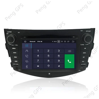 Android 10.0 GPS Navigacija Za Toyota RAV4 2006-2012 Večpredstavnostna glavne enote CD, DVD Predvajalnik, zaslon na Dotik Z Carplay 4+DSP 64 g