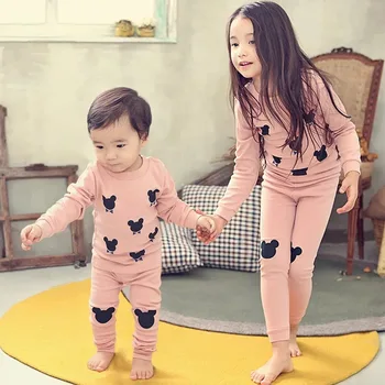Otroci Pižame Otroška Oblačila, Nastavite Otroci Samorog Risanka Sleepwear Jeseni Bombaž More Fantje Dekleta Živali Pižame Pijamas Set