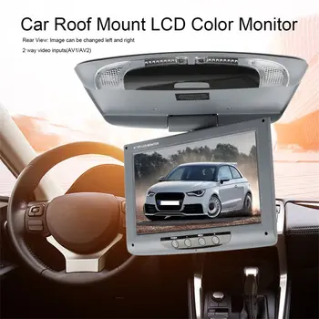 9-palčni 800*480 Zaslon Avtomobilski Strešni Nosilec za LCD Barvni Monitor Flip Navzdol Zaslon Režijske Večpredstavnostna Video Strop Strehe gori Zaslon