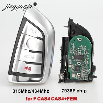 Jingyuqin 5pcs 315/433/868MHZ 7953 4B Spremenjen Smart Remote Key Fob za BMW F CAS4 2 3 4 5 6 7 Serija X5 X6 CAS4+ FEM 2011-2017
