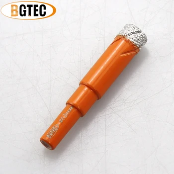 BGTEC 2pcs Krog Kolenom 12 mm Vakuumske Brazed diamantni svedri za ceramie ploščice, granit Suho vrtanje svedri za diamantne kronske žage