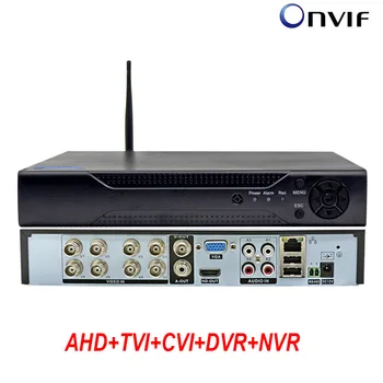 6in1 8ch*1080N AHD Wifi DVR XMEYE Nadzora Varnosti CCTV Hibridni Snemalnika Videa Za 720P 960H Analogni AHD CVI TVI IP kamere