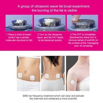 Ultrazvočna Kavitacija EMS Telesa, Hujšanje Massager hujšanje Anti Celulit Maščobe Gorilnika Galvanski Ir Ultrazvočni Val Terapija