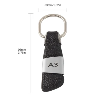 Avto Keychain Za Audi A3 A4 A5 A6 A7 V3 V5 V7 TT Kovinski Obroček za ključe Auto Ključnih Verige Key Ring Keyfob