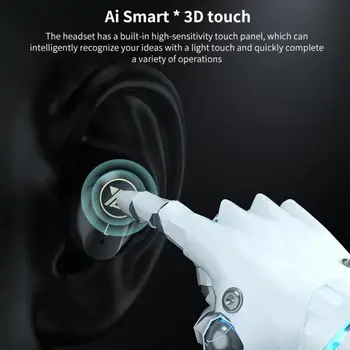 Brezžične Slušalke Bluetooth 5.1 HD Klic Slušalke TWS HIFI 3D Dotik Čepkov Šport Teče Slušalke Podpora IOS/Android Telefoni