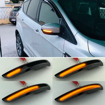 Za Ford Escape Kuga II EcoSport 2013 - 2019 Avto Oprema Dynamic LED Strani Rearview Mirror Obrnite Signalna Lučka