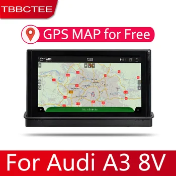 7 HD 1080P LCD IPS Zaslon Android 8 Jedro Za Audi A3 8V~2018 Avto Radio BT 3G4G WIFI AUX USB GPS Navi Večpredstavnostnih