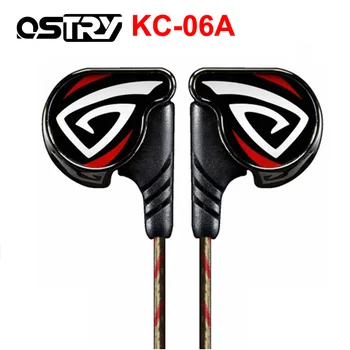 OSTRY KC06A ( + OS100 OS200 OS300 Možnosti ) Dinamični HI-fi in-Ear Slušalke Postopek Vakuumskega Nanašanja Žično Čepkov 3,5 mm vtič