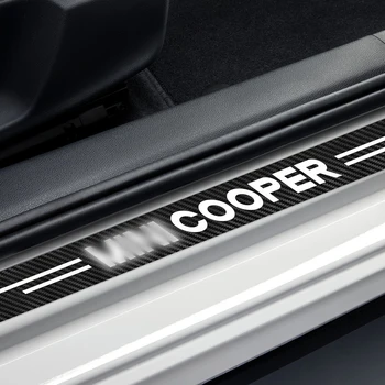 Za MINI Cooper F57 Cabrio F54 CLUBMAN S R60 Countryman R61 Paceman Auto Dodatki 4PCS Avto Polico Nalepke Ogljikovih Vlaken Decal