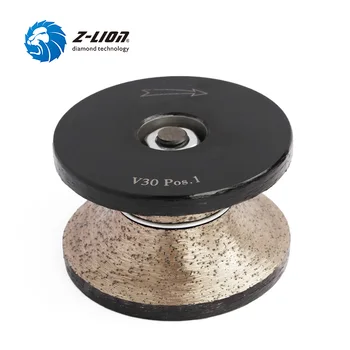 Z-LEV V30 Diamond Usmerjevalnik Bit Polno Bullnose Profiliranje Kolo Mokro Uporabo Za Ročno Orodje Granit, Marmor Brušenje Z Navoj M10
