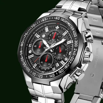 Reloj Hombre 2021 Moda Šport Pazi Za Moške WWOOR Luksuzni Vojaške Kremen Velik Watch Moških Jekla Nepremočljiva Kronograf ročno uro