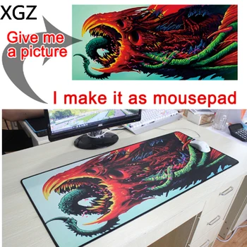 XGZ Meri Velike Igre Mouse Pad Črno Iz Anime Fantasy Gozd Prenosni RAČUNALNIK Desk Mat Gume Slip Padmouse 900x400 / 600x300