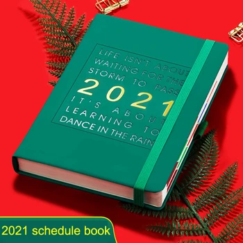 2021 Urnik Knjigo 365 Dni Dnevni Načrt Knjiga 400 Strani Jan-dec angleškem Jeziku Zgostitev Zvezek A5 Pisarni Šole Pu Zvezek