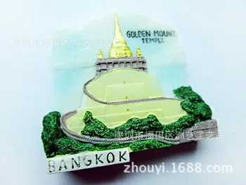 3d Smolo Ročno Poslikane Smolo Hladilnik Nalepke Azija Tajska Bangkok Turizem, trgovina s Spominki, Hladilnik Magneti Doma Dekor Ideje za Darila
