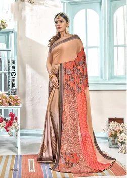 Indija Sarees Tradicionalnih Vezenje Kostum Etnične Slog Kurtas Ženska Predstava Plesne Obleke Krasen Poroka Saree
