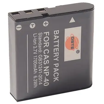 DSTE 2x NP-40 Baterija za CASIO Exilim EX-FC100,EX-FC150,EX-FC160S,EX-Z400,EX-P505,EX-P600,EX-Z100,EX-Z1000,EX-Z1200,EX-Z200