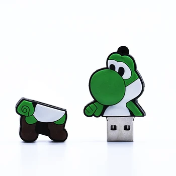 Mario risanka ključek USB pen drive 8GB Mario Dinozaver oblikovan 64GB pomnilnika memory stick u disk, 4 GB, 16GB, 32GB pendrive kul FANT Darilo