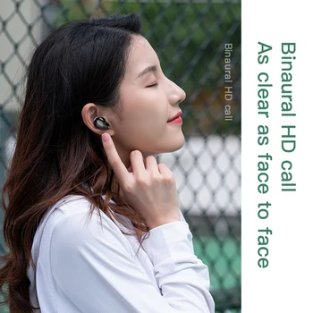 Bluetooth Brezžična V-uho SE 10 z Mikrofonom Šport Vodotesne Slušalke HIFI Stereo Polnjenje Primeru Slušalke Čepkov