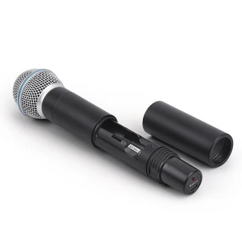 EYK EFU-C2 Strokovno Karaoke UHF Brezžični Mikrofonski Sistem Dolgega dosega 2 Kanal 2-Ročni Mikrofon Oddajnik z USB Polnjenjem