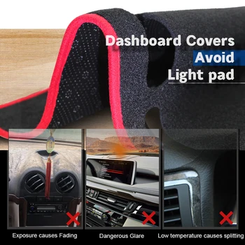 Avto Armaturne Plošče Bi Se Izognili Svetlobe, Dash Pad Odbor Instrument Platformo Desk Kritje Anti-Slip Blazine Mat Za Hyundai Creta Ix25-2018