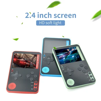 Mini Prenosne igralne Konzole 2,4-palčni Mehko Zaslonu Prenosne Ultra-tanek Polnilna Gamepad Vgrajen 500 Igre Retro Prenosni