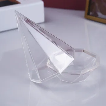 DIY Smolo Plesni Diamond Škatla za Shranjevanje Obroč Ogrlica Škatla za Shranjevanje Diamant Votlo Silikonski UV Smolo Epoksi Plesni