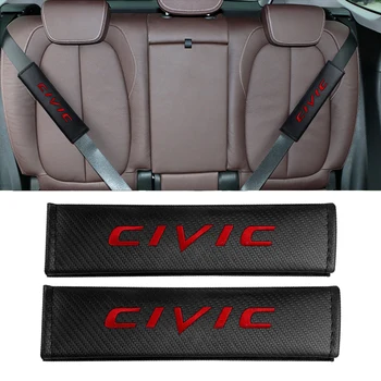 Ogljikovih Vlaken varnostnega Pasu Rami Pad Za Honda CIVIC Mugen NAVDIH XR-V, CR-V, UR-V, CR-Z Prilegajo Pilot Tip RV Tip S VTEC DOHC Modulo
