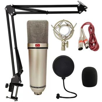 U87 Mikrofon Profesionalni Kondenzatorski Studijski Mikrofon Mikrofon Za Snemanje Računalniških Živo Vokalno Podcast Zvočne Kartice
