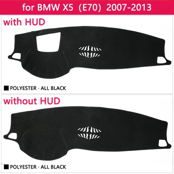 Za BMW X5 E70 2007~2013 Anti-Slip Anti-UV Mat nadzorna plošča Pokrov Pad Sonce Odtenek Dashmat Zaščito Preprogo Pribor 2009 2010 2012