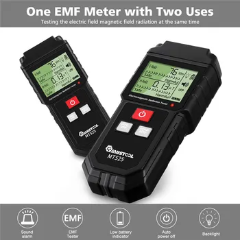 Elektromagnetno Polje Sevanja Tester EMF Meter Ročni Števec Digitalni Dozimeter LCD Detektor Za Merjenje Računalnik Telefon