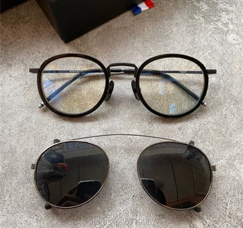 New york blagovne znamke thom Očala okvirji Recept, sončna očala moški ženske optiacl eye glasses posnetek sončna očala z original škatlo