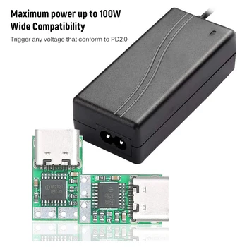 USB-C PD2.0/3.0 v DC Pretvornik Napajalni Modul Vabo Hitro Polnjenje Sproži Javnomnenjske Ankete Detektor Tester(ZYPDS)