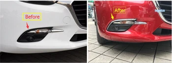 Lapetus Za Mazda 3 AXELA Limuzina Hatchback 2017 2018 ABS, Spredaj Meglo Vodja Svetlobe Žarnice Veke Obrvi Dekoracijo Okvir Pokrova Trim