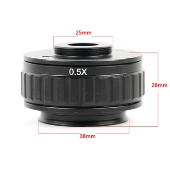 1X 0.35 X 0,5 X Adapter za Objektiv 38 mm C-Mount Adapter Trinocular Stereo Mikroskop Cev Za Digitalni Fotoaparat, s Poudarkom