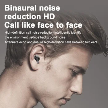 T5 Bluetooth 5.0 Slušalke 350mAh Polnjenje Box Brezžične Stereo Slušalke V Uho Športne Slušalke Z Mikrofonom