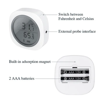 INKBIRD IBS-TH1 Plus Notranji Zunanji Termometer, Higrometer Digitalni C/F Temperatura Vlažnost Meter Vremenske Postaje Za Varjenje