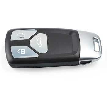 Keyecu 4M0 959 754 AJ T Smart Remote Avto Ključ Fob 3 Gumbi 433MHz za Audi TT A4, A5, Q5 V7 S5 SQ5 - 4M0959754AJ, 4M0959754T