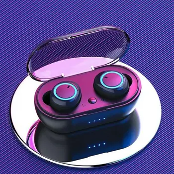 Brezžični Čepkov TWS Bluetooth 5.0 Slušalke Stereo Nepremočljiva Sport Slušalke za Telefon za Prostoročno Gaming Slušalke z Mikrofonom