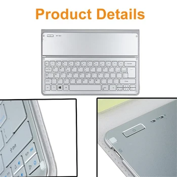 Tipkovnico Bluetooth, Dock in Tablični Primeru Zajema KT-1252 Srebra Za Acer Iconia Tab W700 USB Polnjenje Polnjenje Tipkovnico
