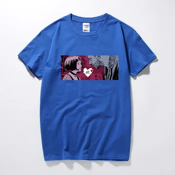Film Mia Wallace Pulp Fiction majica s kratkimi rokavi Moški Modni Poletje Quentin Tarantino T-shirt Hip Hop Dekle Tiskanih Vrh Tee plus velikost