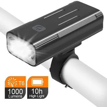 USB Kolo Svetlobe T6 LED MTB Cestno Kolo Smerniki 1000 Lumni Super Svetla Polnilna Kolesarjenje Spredaj Glavo Svetilka 2400mAh/5200mAh