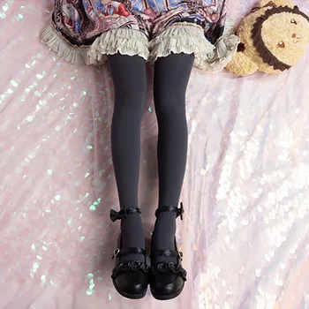Japonski Slog Sladko Ženske Lolita Bele Nogavice Ženske Kawaii Hlačne Nogavice Za Dekle Najlon Nogavice, Balet, Ples, Moda Ženske Hlačne Nogavice