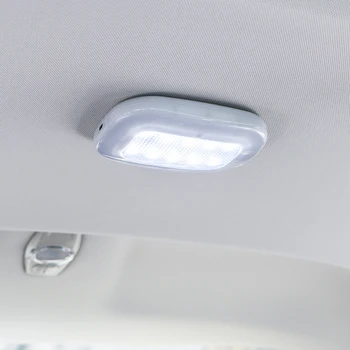 FORAUTO Avto Branje Svetlobe Bela Trunk Lučka za Polnjenje po vmesniku USB Auto Notranje Svetlobe, 10 LED Streho Vozila Stropne Svetilke Magnet Dome Luč
