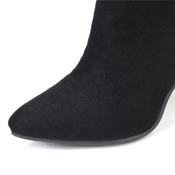 MoonMeek 2020 novi kolena visoki škornji konicami prstov jate visoke pete, čevlji jeseni, pozimi škornji classic ženske maturantski ženske škornji