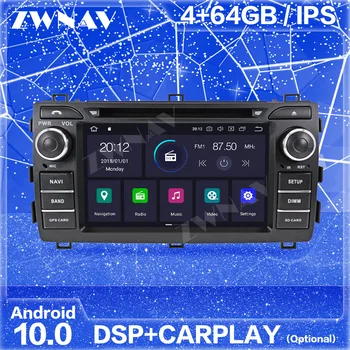 Carplay Android BT Zaslon Avto, GPS Navigacija Za Toyota Auris 2013 Auto Radio Audio Stereo Multimedijski Predvajalnik, Vodja Enote