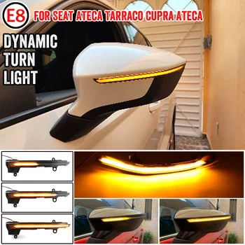 Dynamic LED Vključite Signal Blinker za Sedež Ateca 5D 2016 2017 2018 2019 FR avto Strani Ogledalo lučka Tarraco